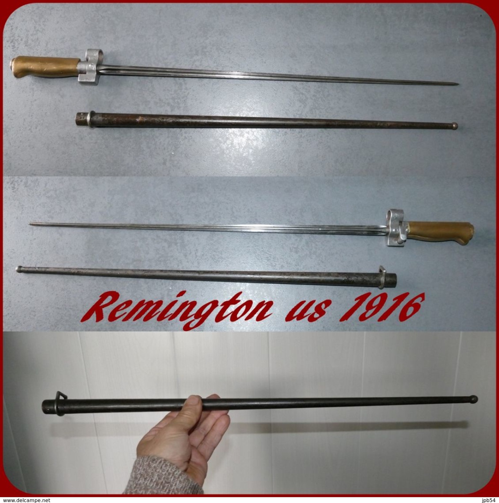 Baîonnette Us Remington   1916  (   Comme La Lebel  ) - Armes Blanches