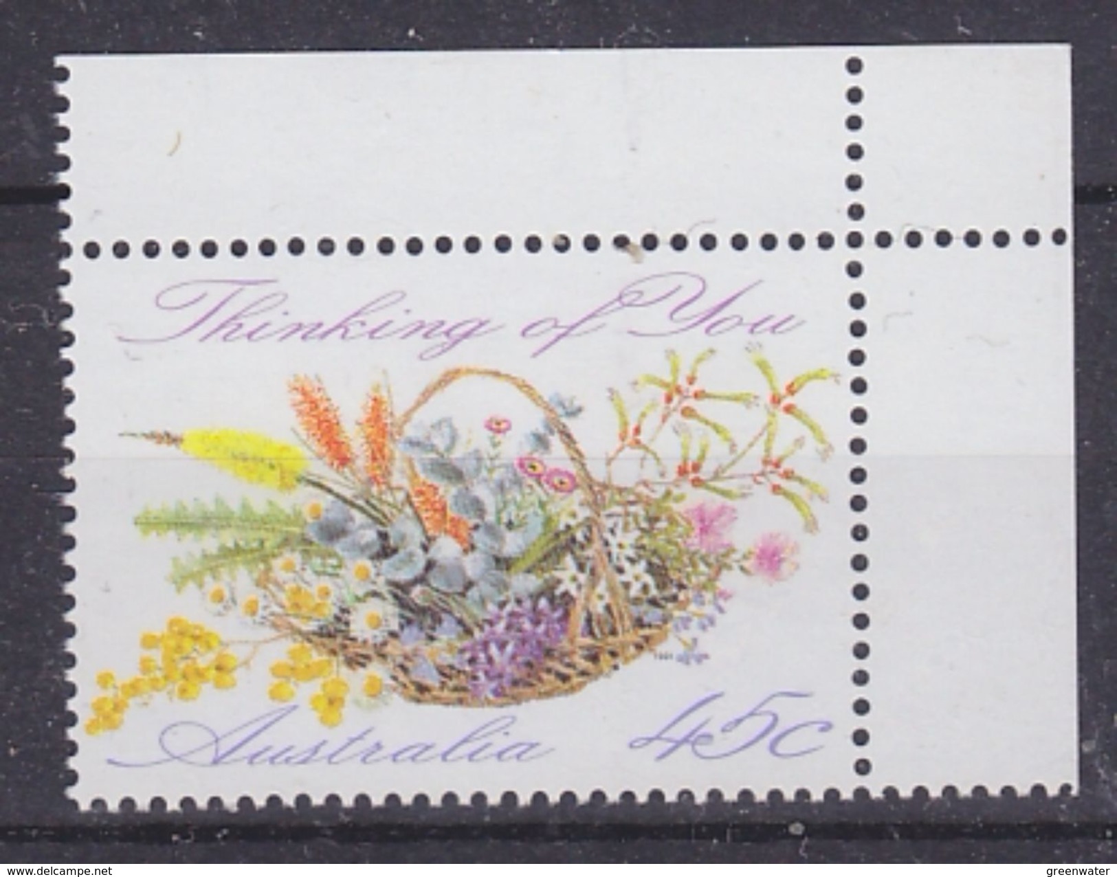 Australia 1992 Thinking Of You 1v (corner) ** Mnh (37098) - Ongebruikt