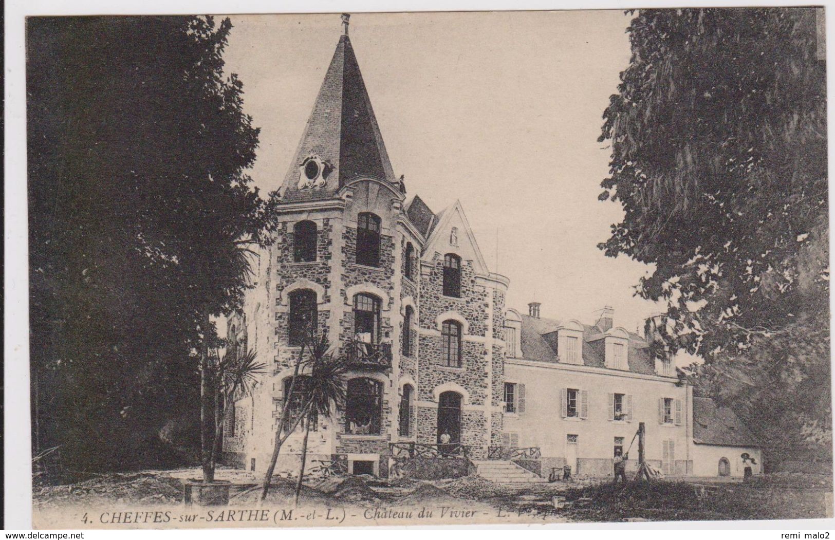 CARTE POSTALE   CHEFFES Sur SARTHE 49  Château Du Vivier - Autres & Non Classés