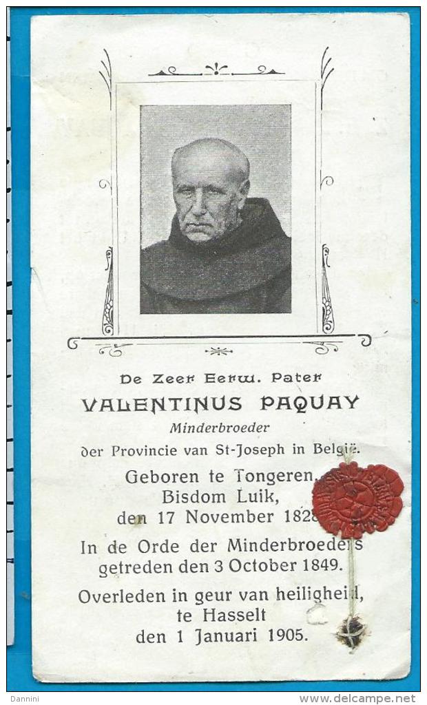 Relic   Reliquia    St. Valentinus Paquay - Images Religieuses