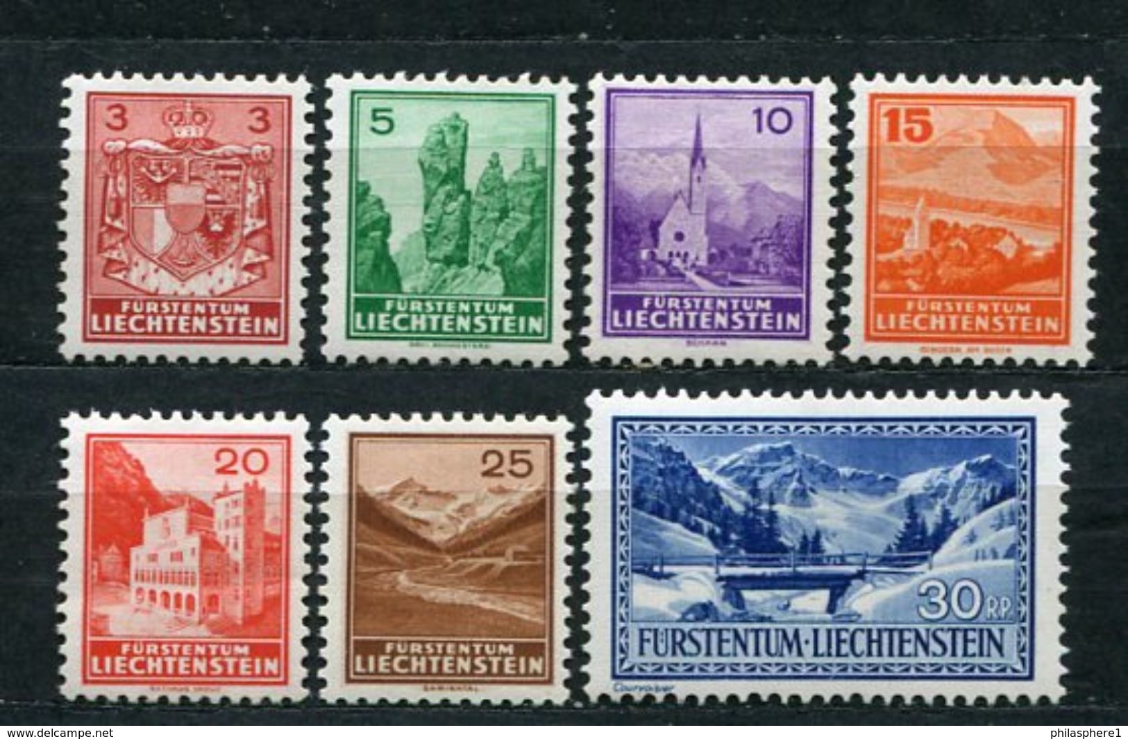 Liechtenstein Nr.126/32         *  Unused                 (103) - Neufs