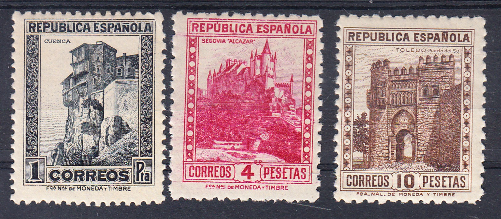 ESPAÑA 1938. MONUMENTOS EDIFIL Nº  770/772 .NUEVOS SIN  CHARNELA  CECI 2 Nº 128 - Nuevos