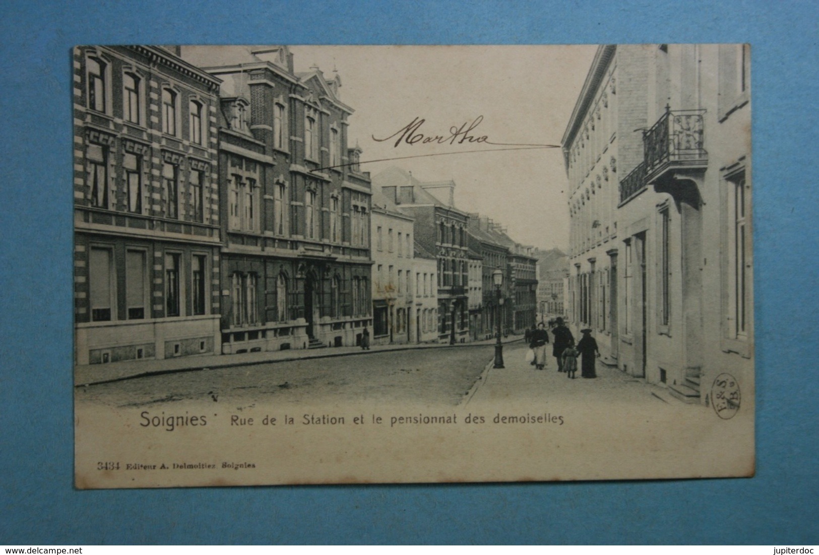 Soignies Rue De La Station Et Pensionnat Des Demoiselles - Soignies