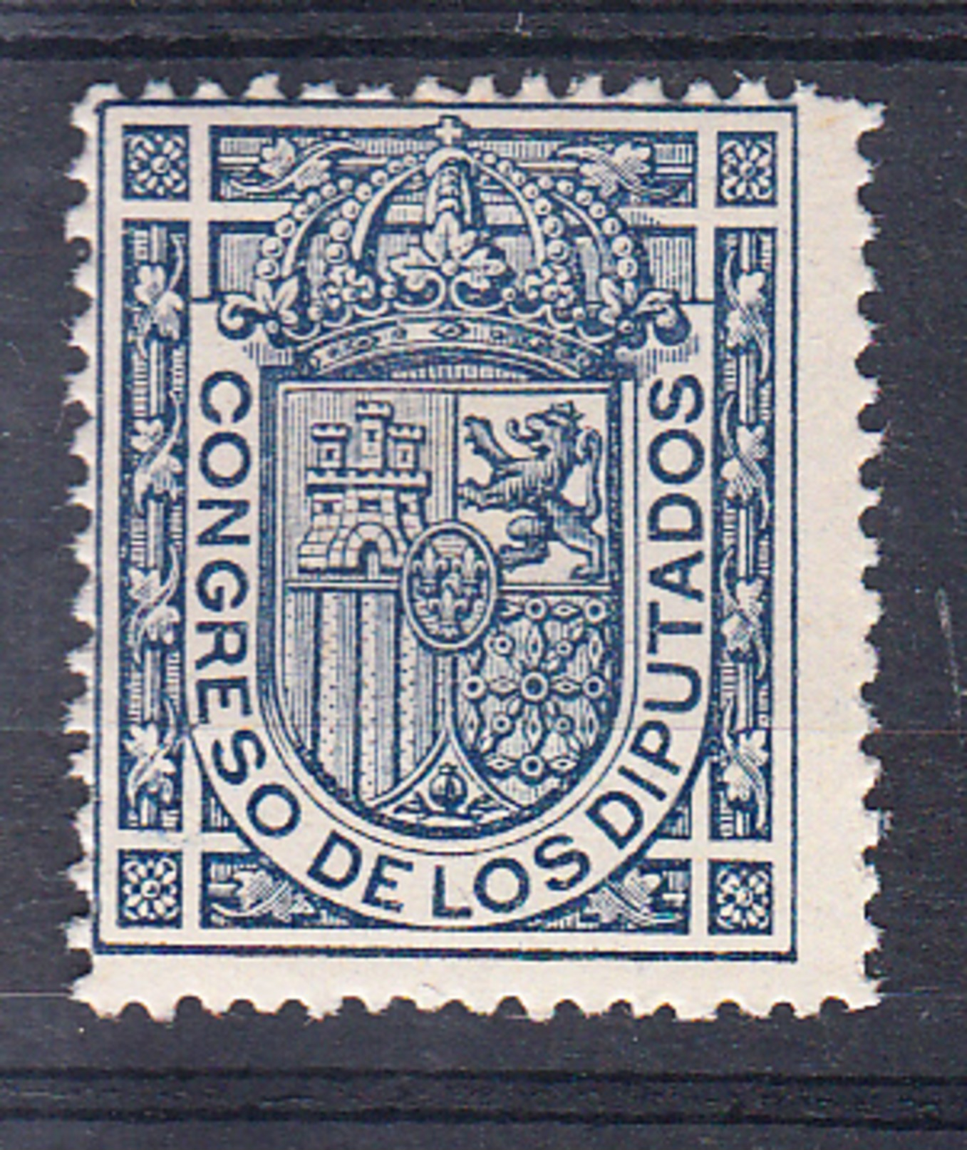 ESPAÑA 1896. CONGRESO DCE LOS DIPUTADOS   EDIFIL Nº 230  AZUL NUEVOS SIN   CHARNELA  CECI 2 Nº 128 - Nuevos