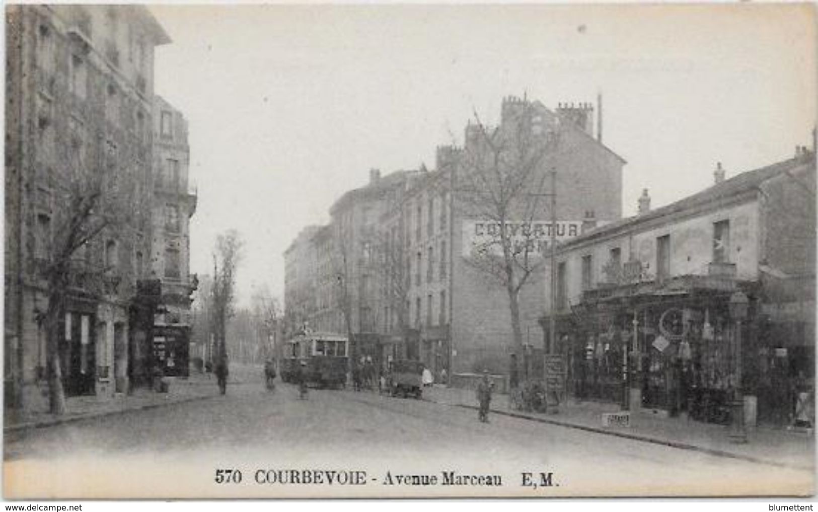 CPA Courbevoie Non Circulé Hauts De Seine Tramway - Courbevoie