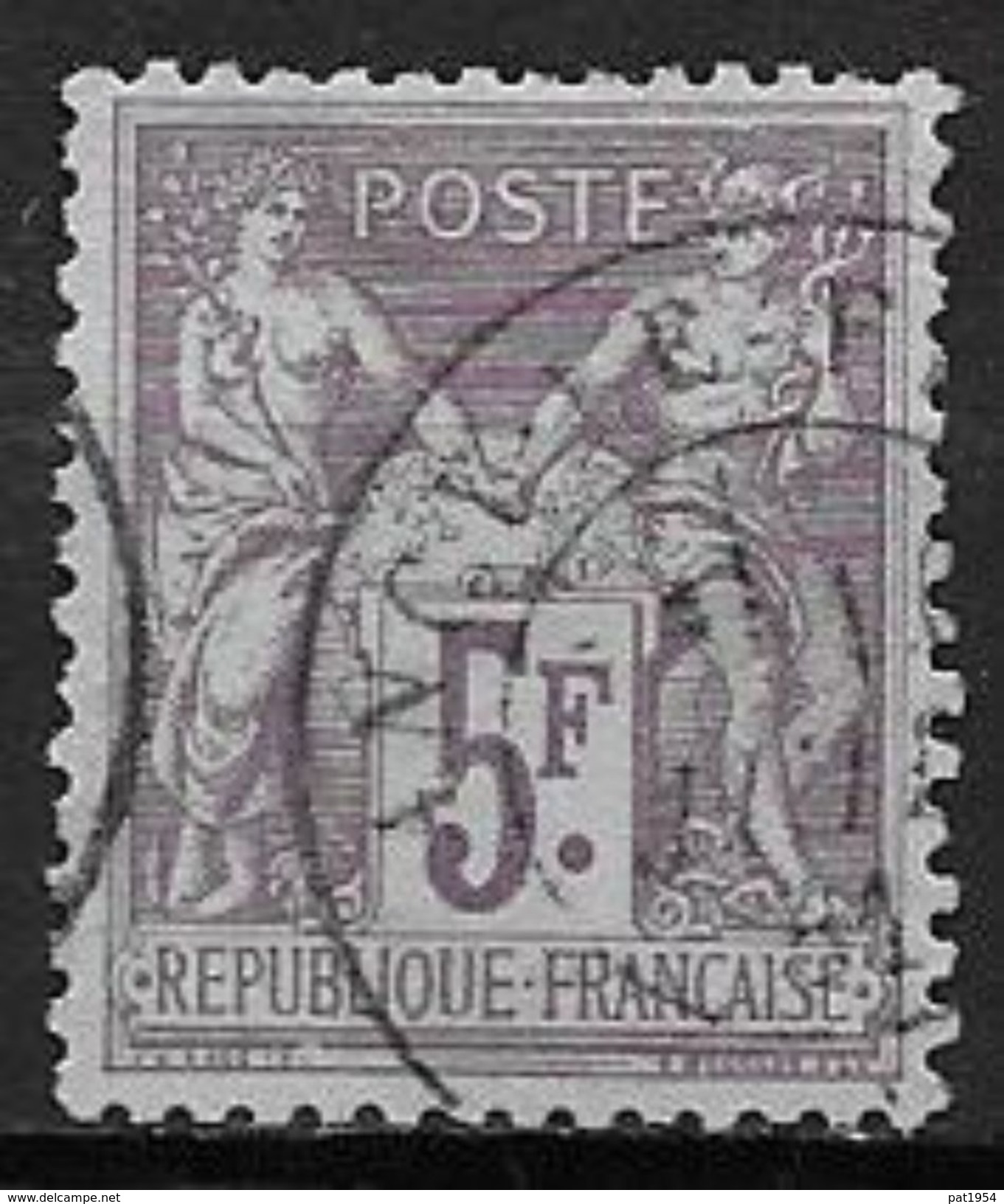 France 1877 N° 95 Oblitéré - 1876-1898 Sage (Tipo II)