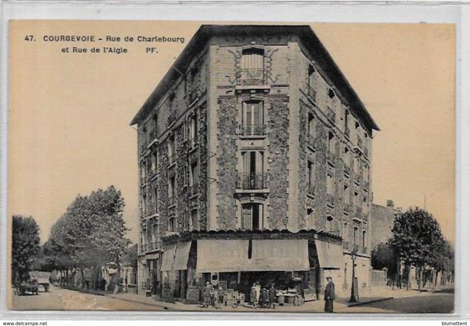 CPA Courbevoie écrite Hauts De Seine Commerce - Courbevoie