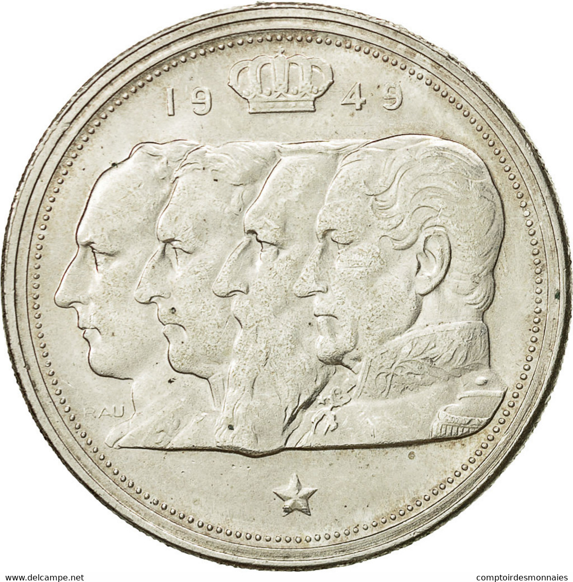 Monnaie, Belgique, 100 Francs, 100 Frank, 1949, SUP, Argent, KM:138.1 - 100 Francs