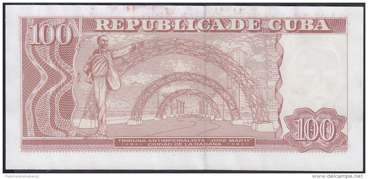 2015-BK-51 CUBA 100$ 2015 CARLOS MANUEL DE CESPEDES. REPLACEMENT REEMPLAZO AZ. XF. - Cuba