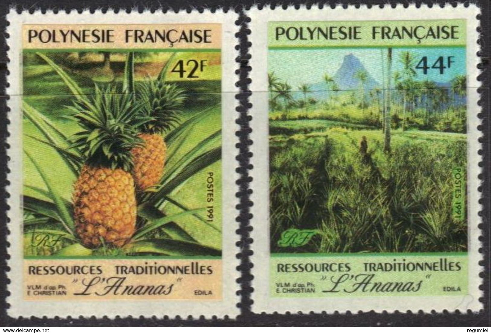 Polinesia 374/375 ** MNH. 1991 - Otros & Sin Clasificación