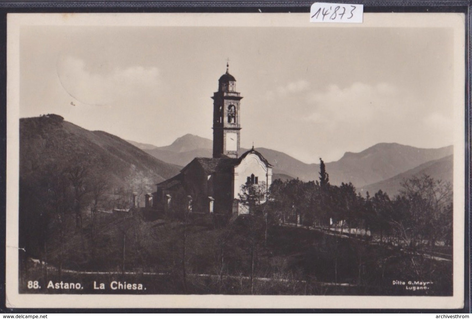 Astano - La Chiesa ; Ca 1930 (14'873) - Astano