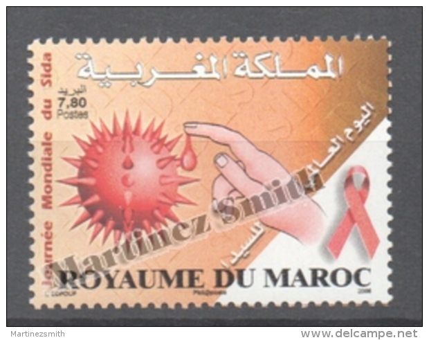 Maroc - Morocco 2006 Yvert 1429, Fight Against AIDS - MNH - Marruecos (1956-...)