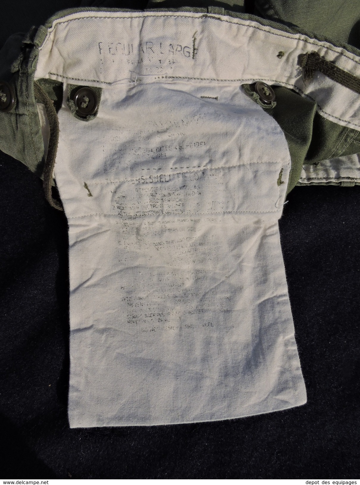 PANTALON PARACHUTISTE - ARMEE AIR - U.S.A. - ANNEES 1950-60 -  GRANDE TAILLE + ETAT NEUF - Uniformes