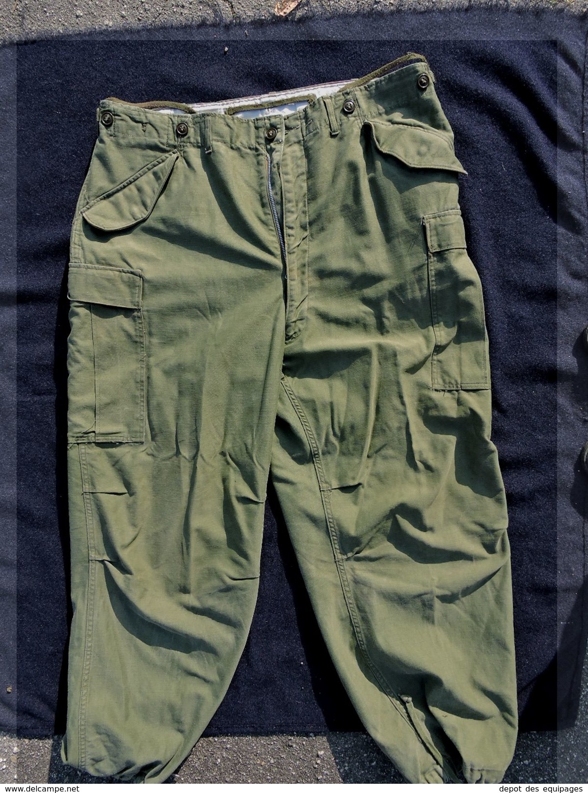 PANTALON PARACHUTISTE - ARMEE AIR - U.S.A. - ANNEES 1950-60 -  GRANDE TAILLE + ETAT NEUF