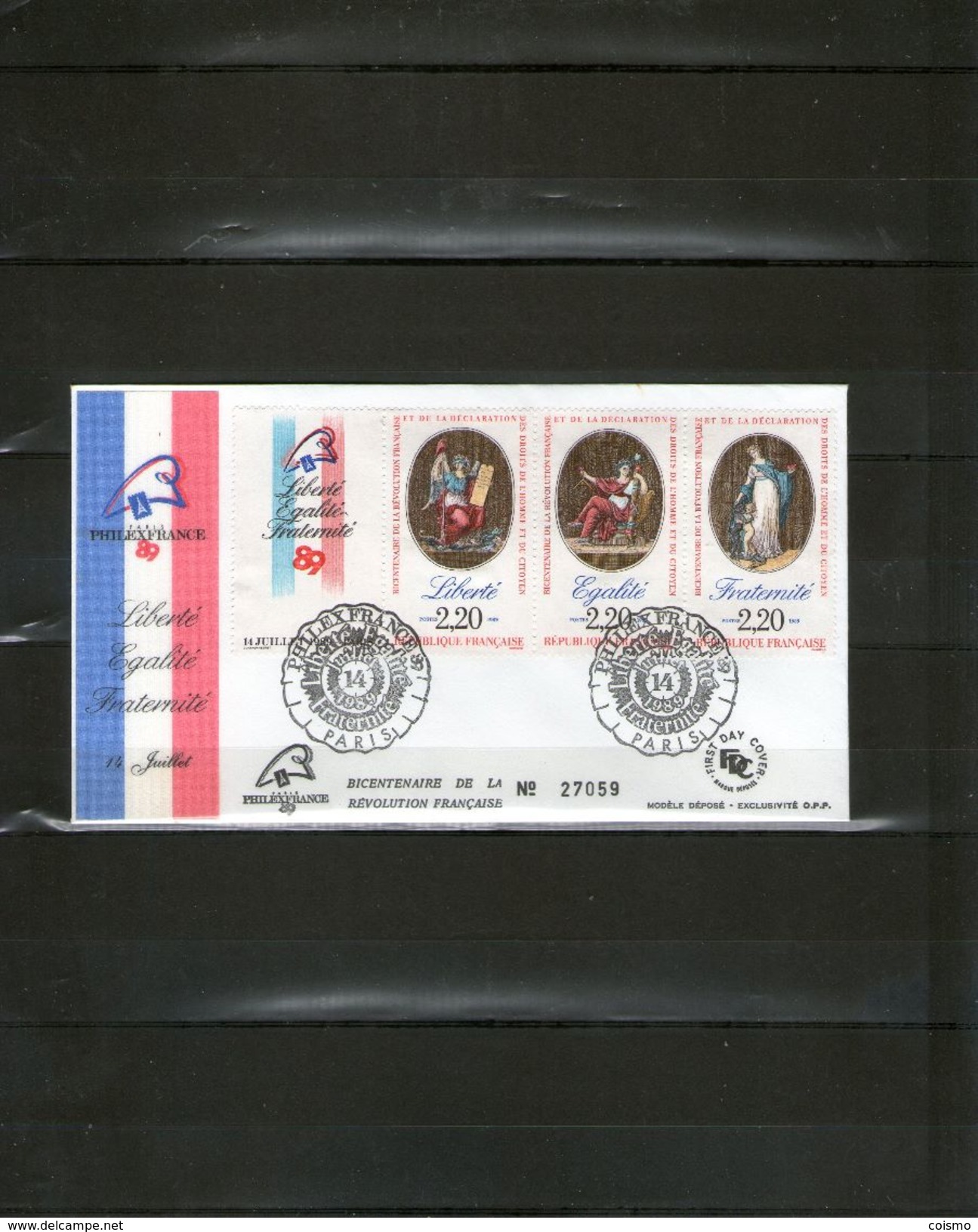 FDC PHILEX FRANCE - 14 JUILLET 1989 - 1980-1989