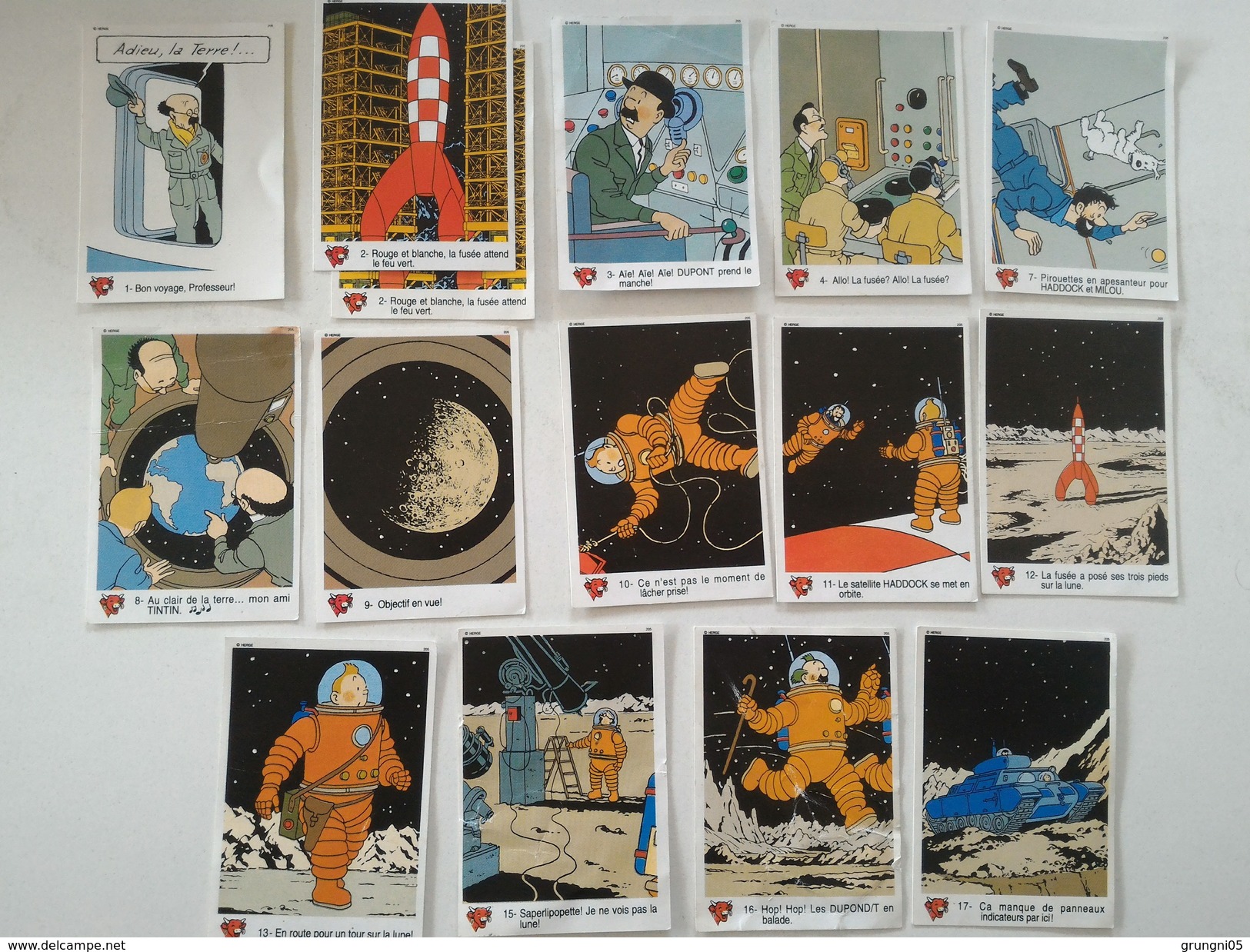 Etiquettes TINTIN - La Vache Qui Rit - Poulain - Objets Publicitaires