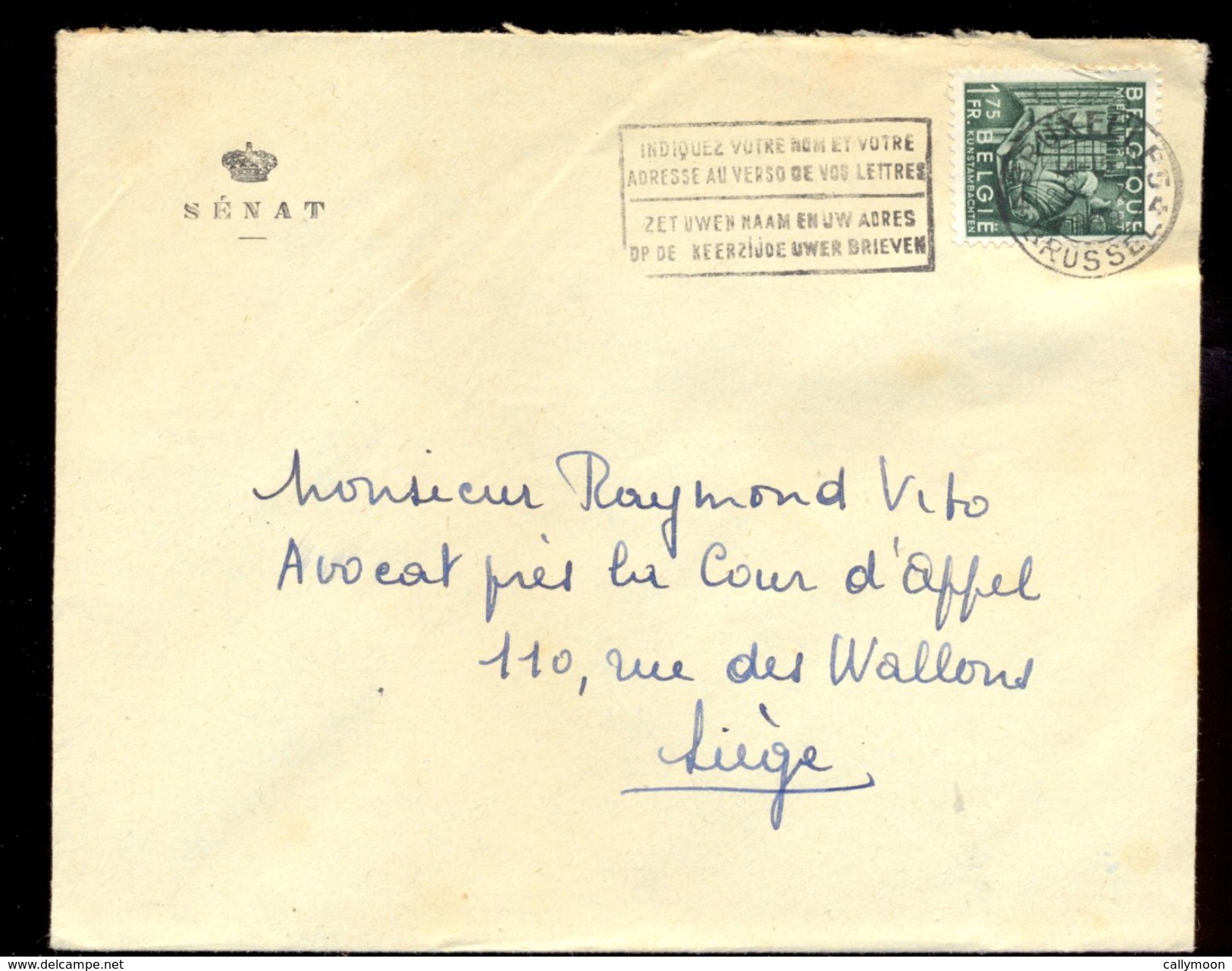 2 Lettres: Albert Lilar, Ministre Et Le Baron Pierre Nothomb, Sénateur - 1949. - Autres & Non Classés