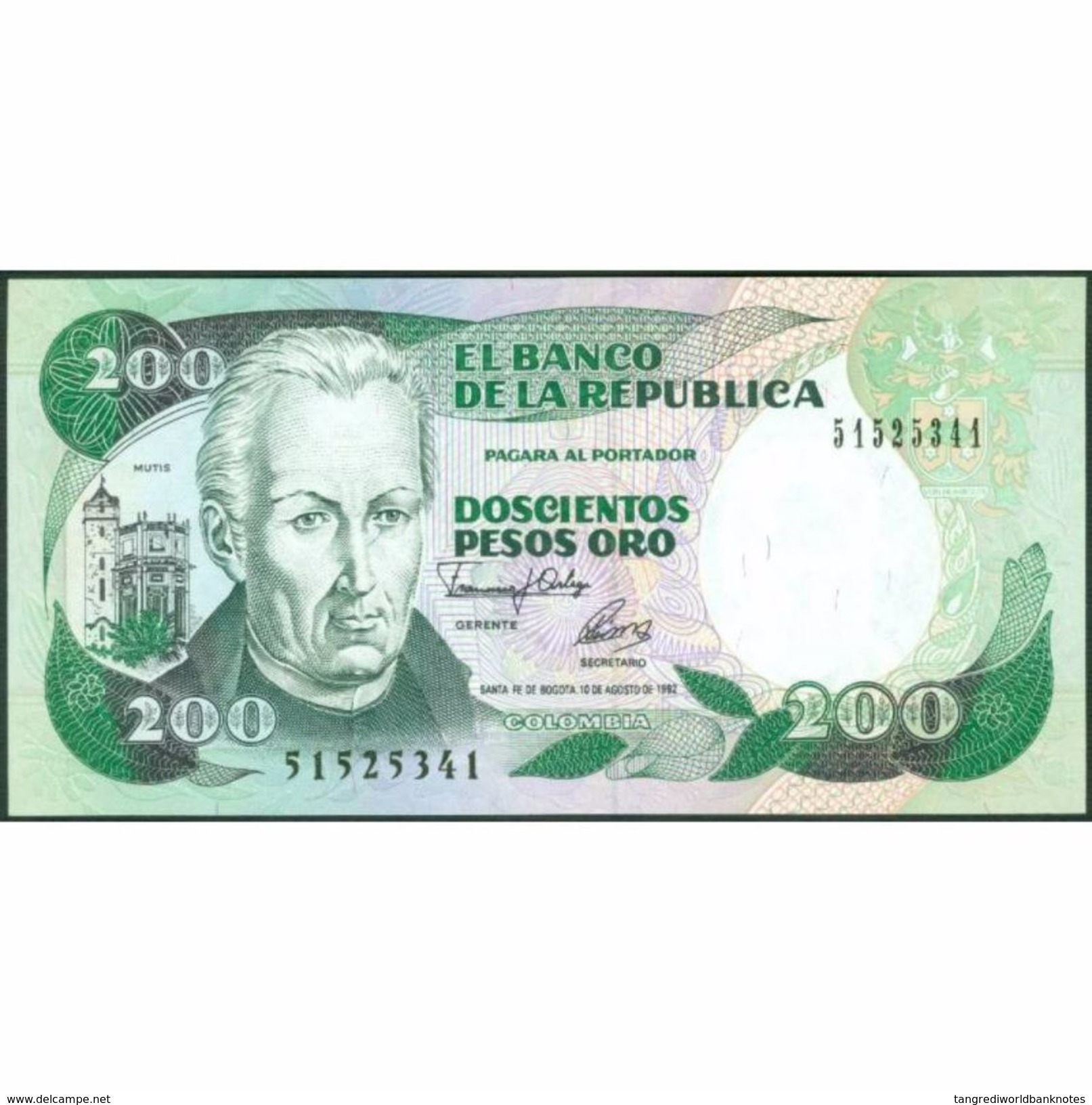 TWN - COLOMBIA 429A - 200 Pesos Oro 10.8.1992 UNC - Colombia