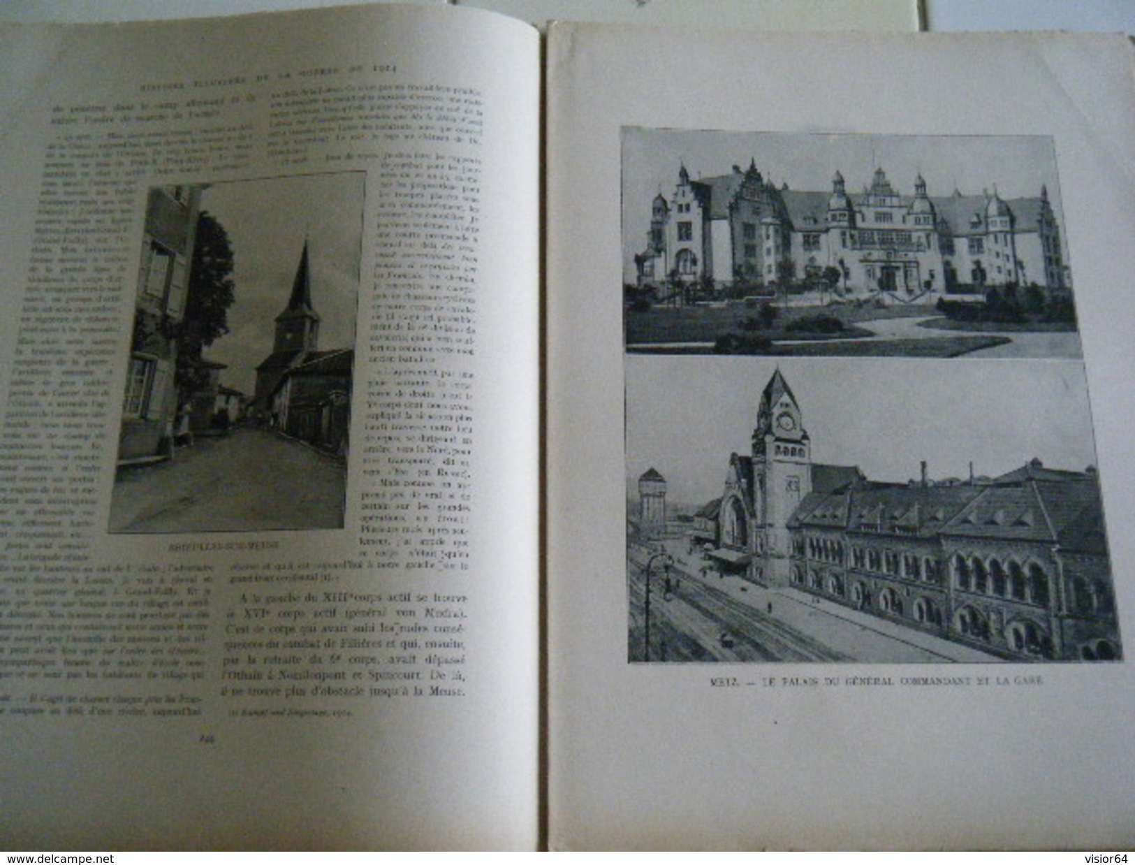 89-Histoire illustrée Guerre 1914 - Sedan Mézières Flize Etain Brieuilles Metz Montmédy Dun Stenay Mouzon Carignan