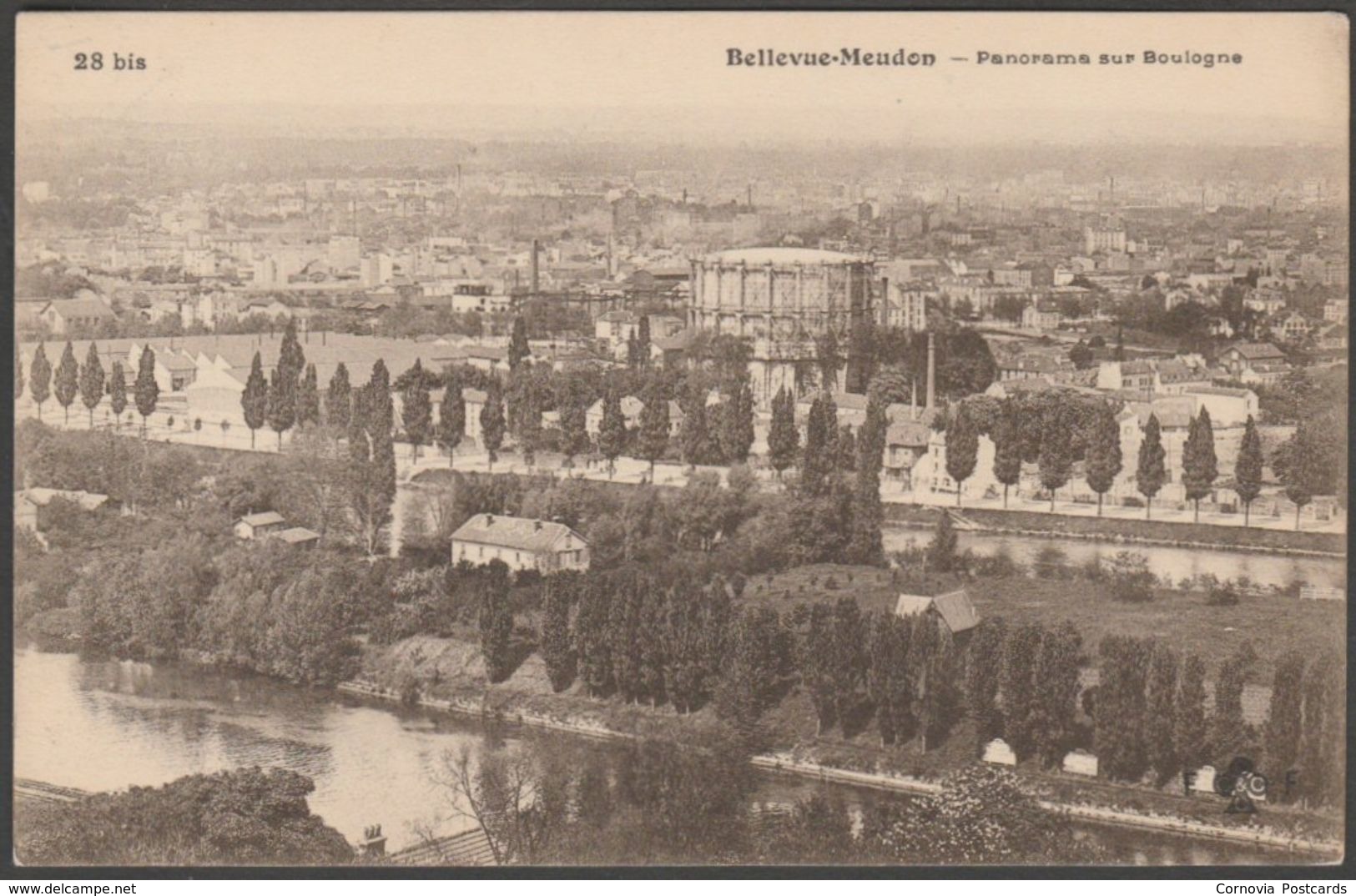 Panorama Sur Boulogne, Bellevue-Meudon, C.1905-10 - Collas CPA - Meudon