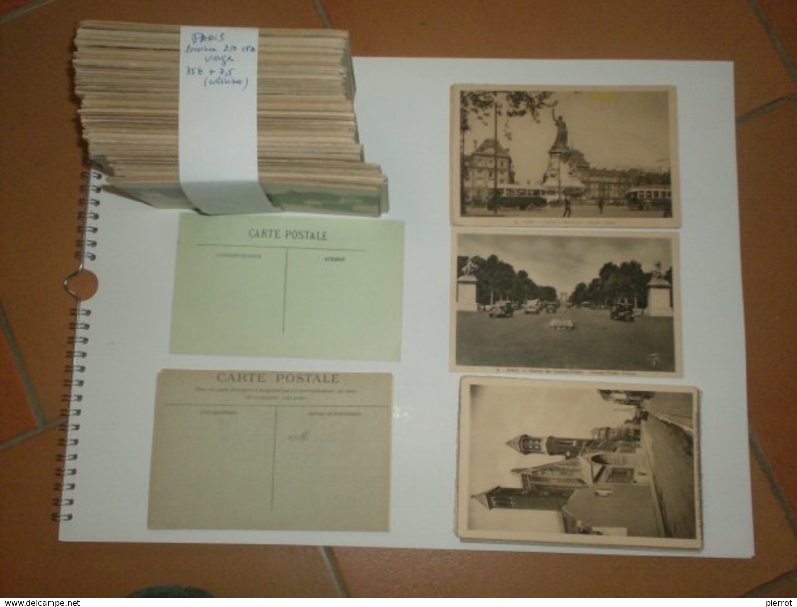 021117 Lot 250 CPA  (avant 1940) PARIS Cartes Non écrites Pour Courrier  Lot Spécial Bouquiniste - 100 - 499 Postcards