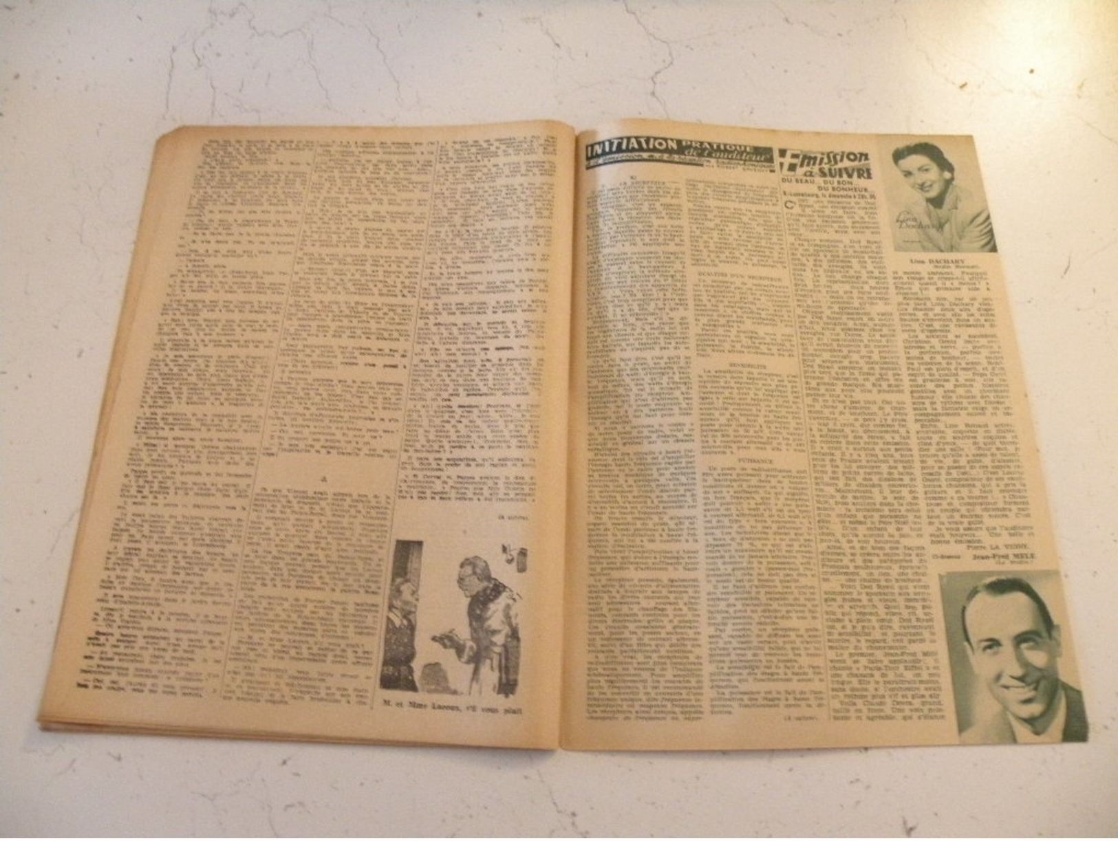 La Semaine Radiophonique N°48 > 27.11.1949 > Daniel Clérice Comédien,programmes De France,Étranger 43 Pages - Informations Générales