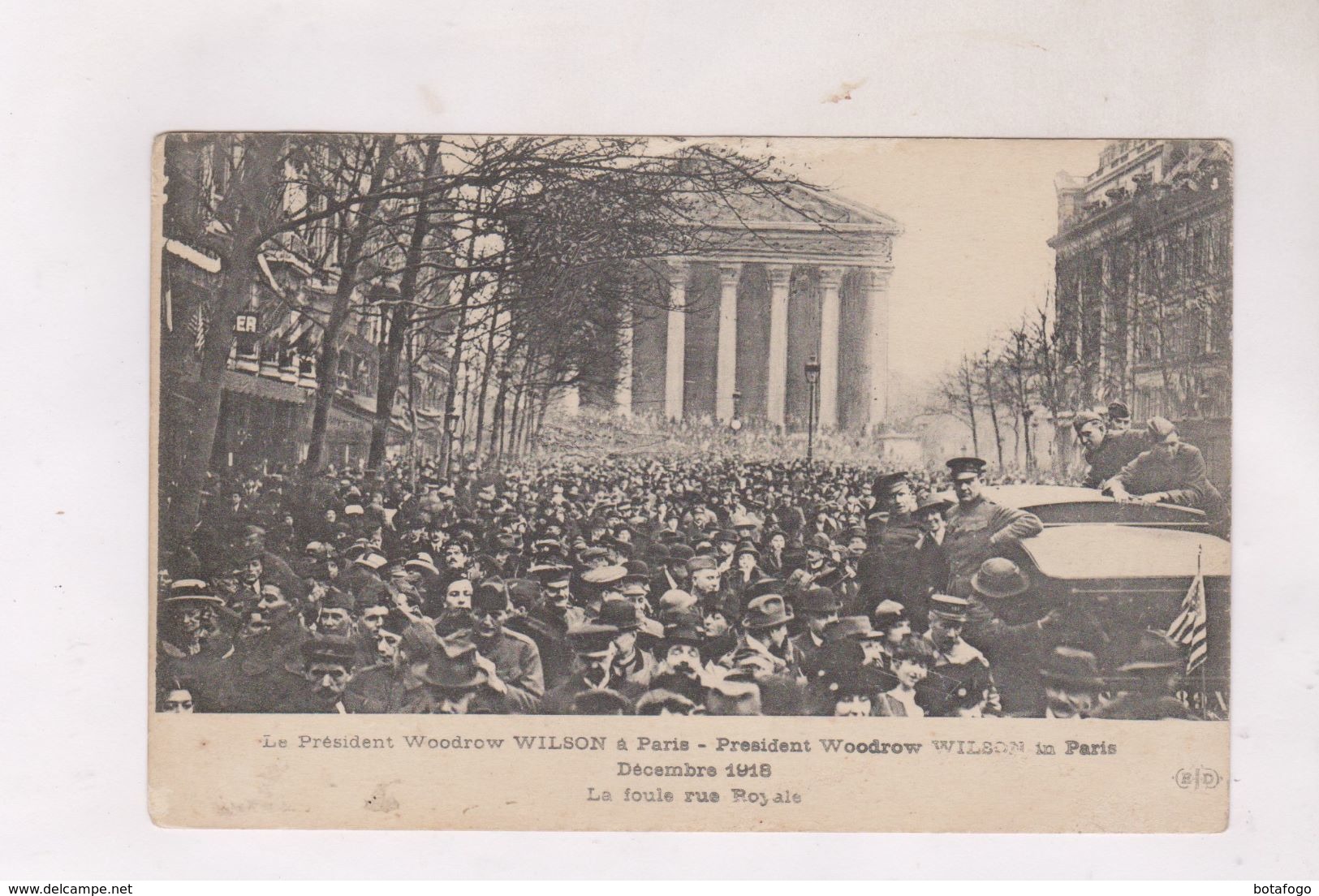 CPA DPT 75  , LE PRESIDENT WOODROW WILSON A PARIS En 1918! - Receptions