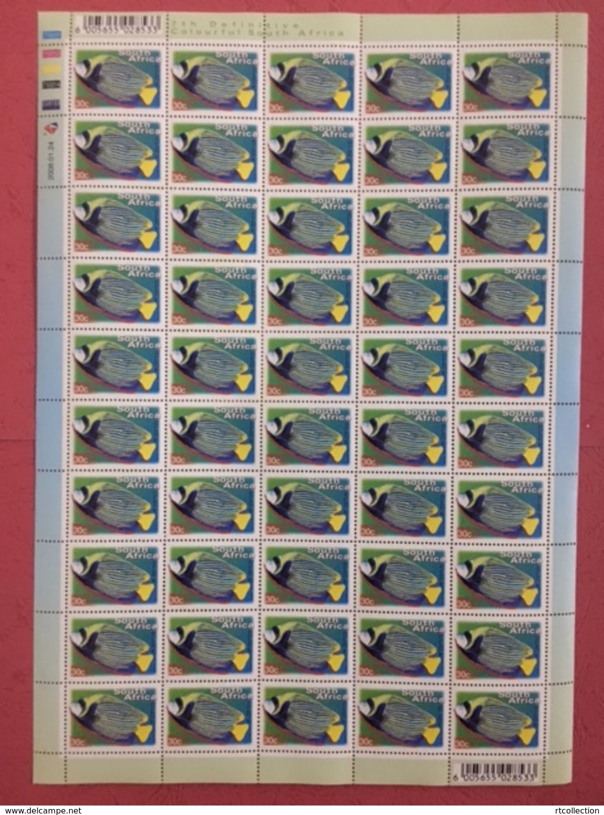 South Africa 2000 Sheet Emperor Angelfish Fishes Animal Animals Marine Life Sealife Nature Fauna 30c Stamps MNH SG 1208 - Blocs-feuillets