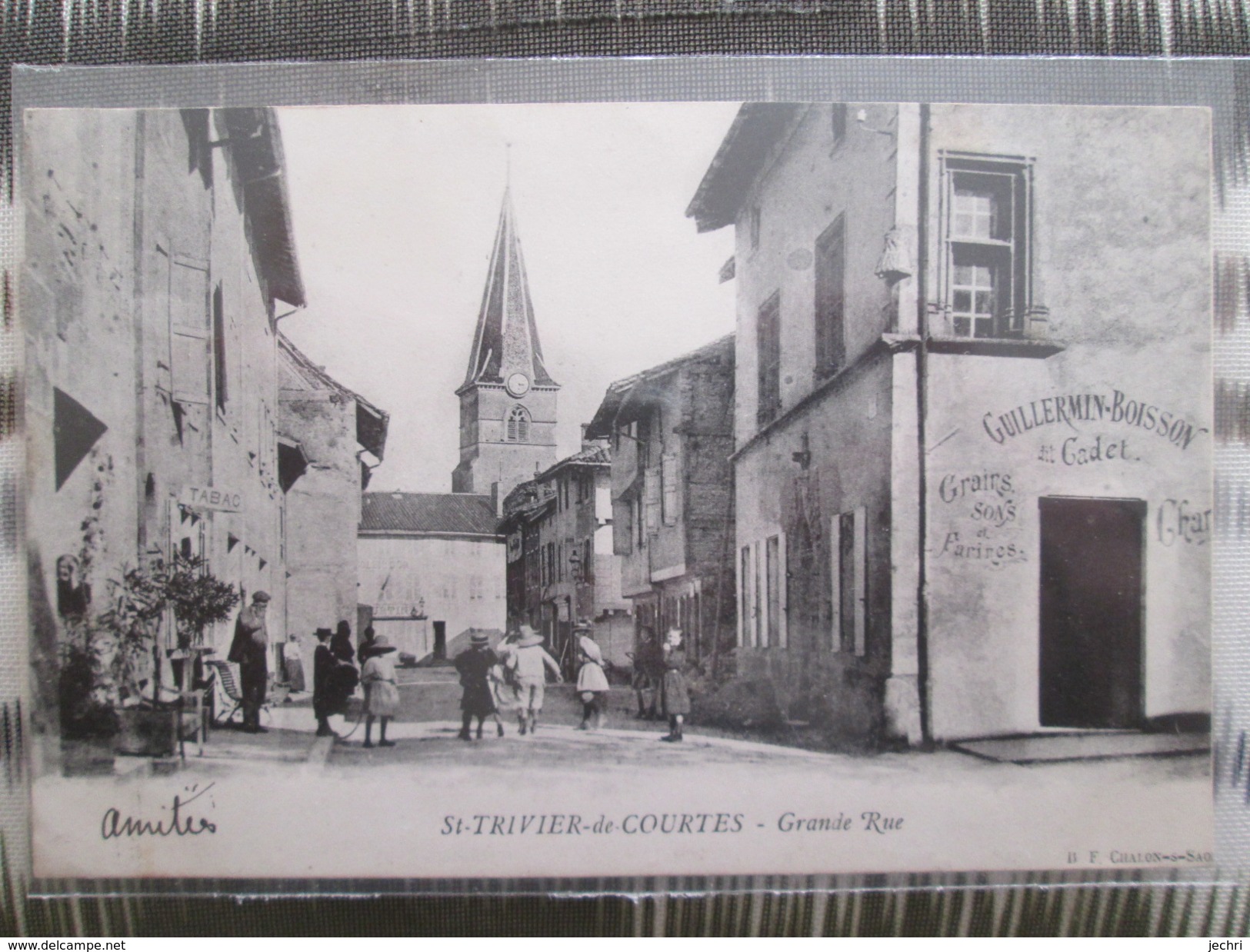 ST TRIVIER DE COURTES . GRAND RUE . MAGASIN DE FARINE ET CHARBON - Sin Clasificación