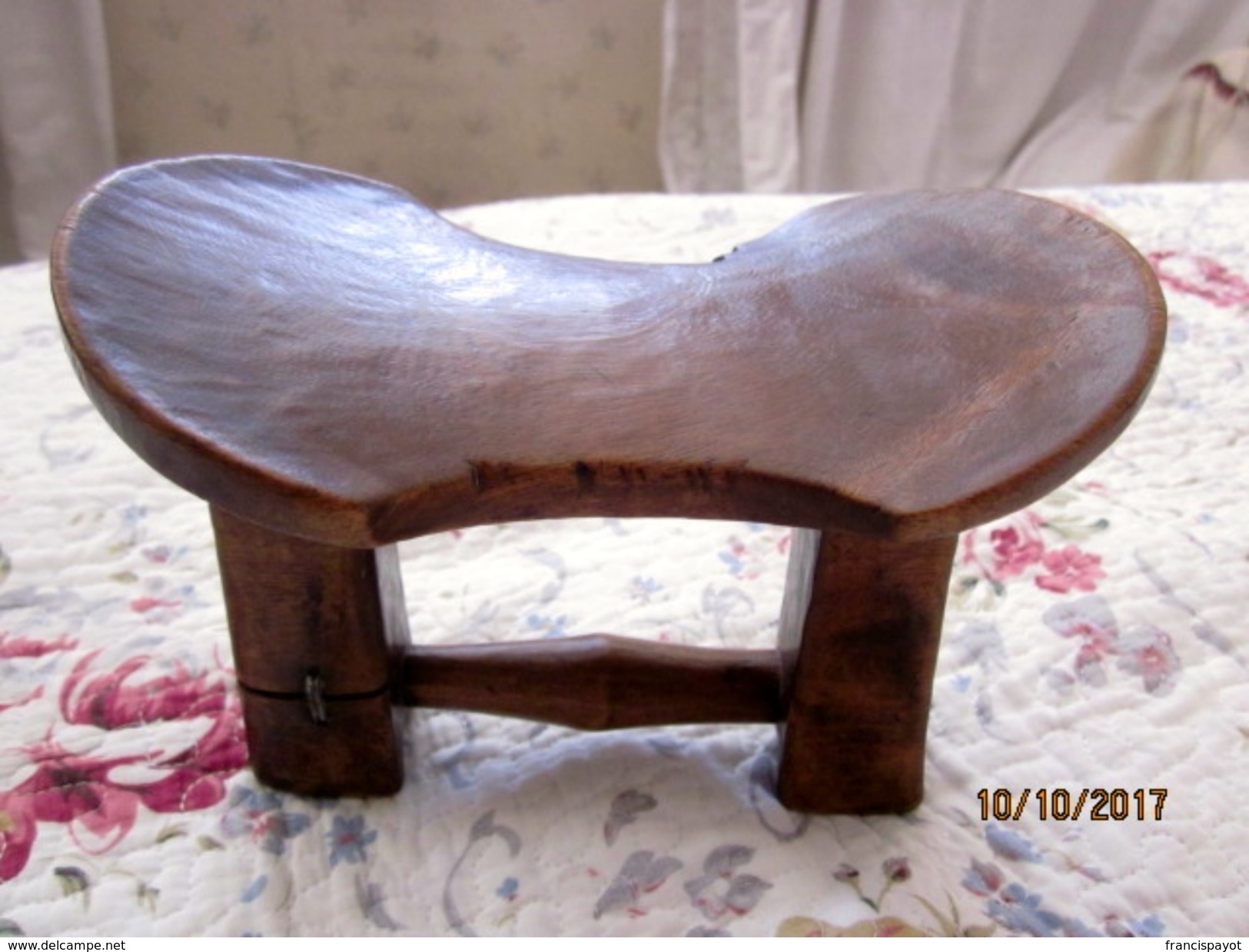 Ethiopia: Nyangatom Headrest /appui-tête + Siège / Stool - Art Africain