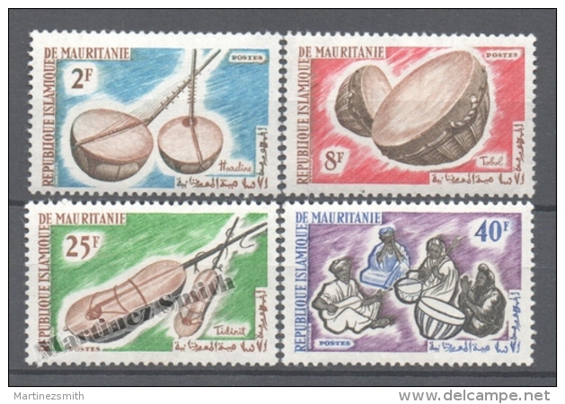 Mauritanie - Mauritania 1965 Yvert 188-91, Music Instruments - MNH - Mauretanien (1960-...)