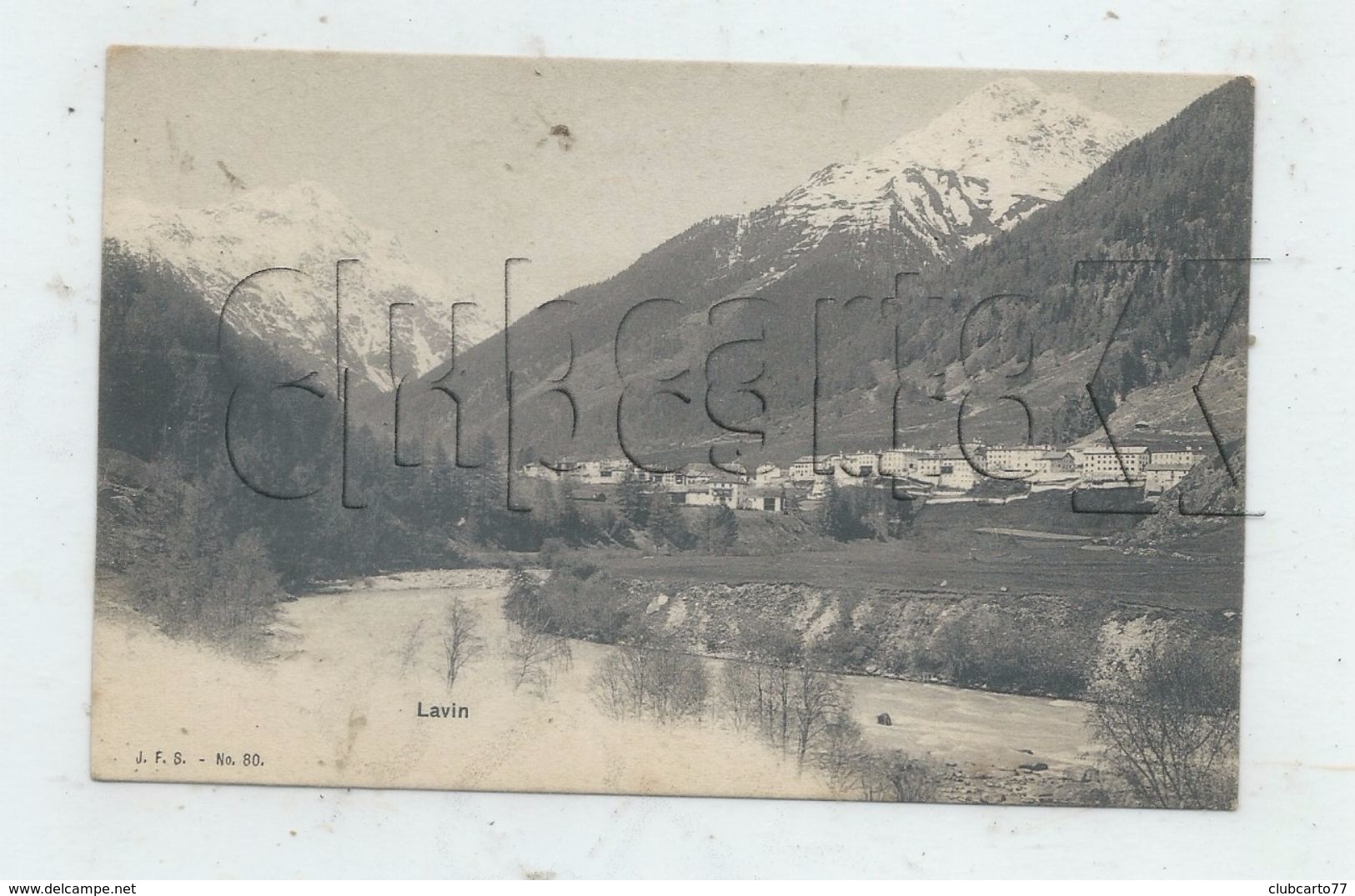 Lavin (Suisse, Grisons) : Vue Générale En 1910 PF - Lavin