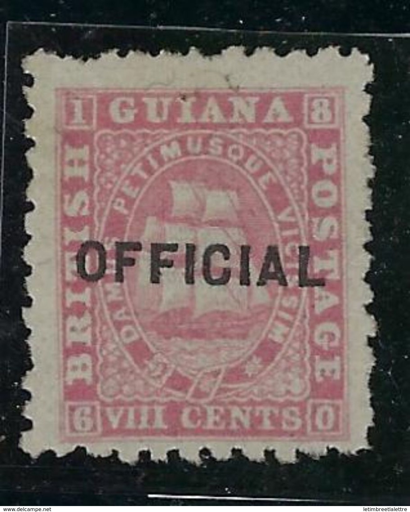 Colonie Anglaise, Guyane Service N° 3 * TB - Guyane Britannique (...-1966)