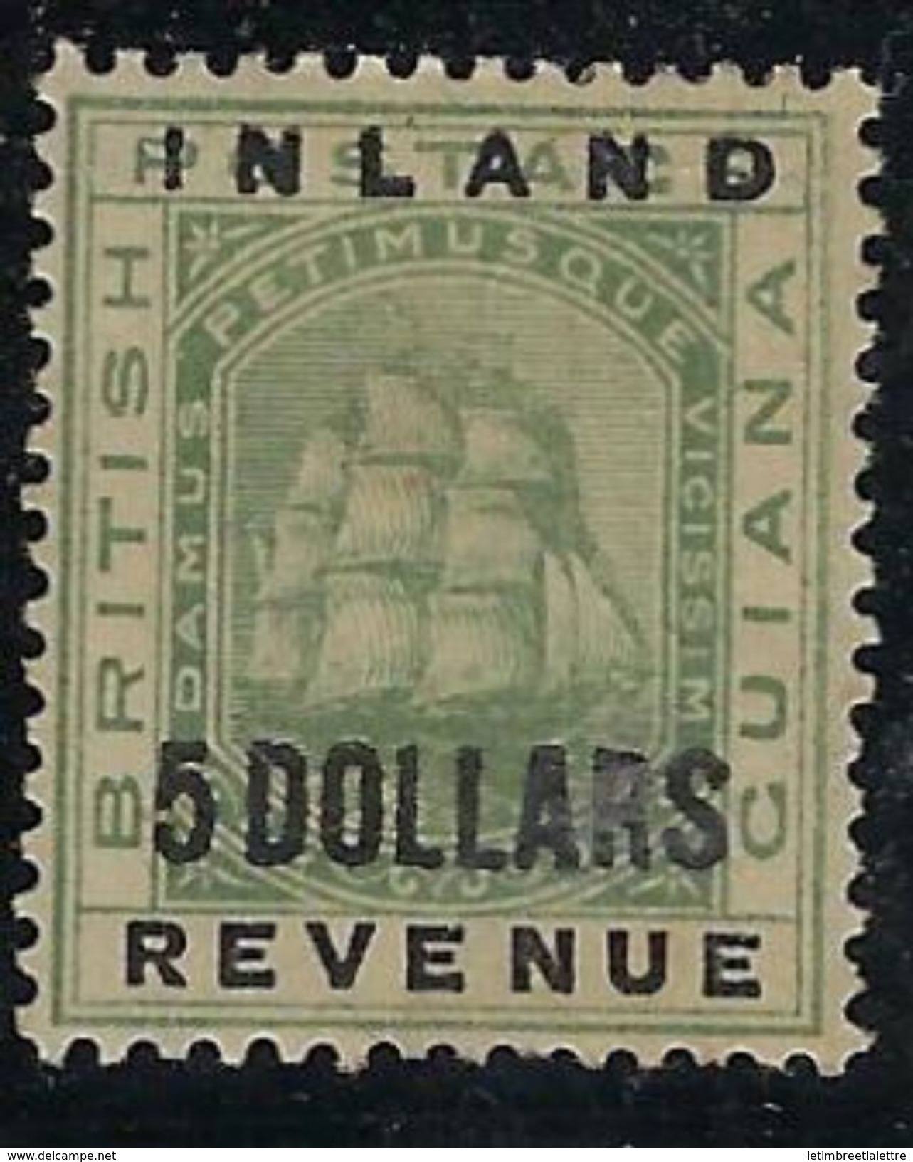 ⭐ Guyane - Fiscal YT N° 15 * - Neuf Avec Charnière - TB ⭐ - Brits-Guiana (...-1966)