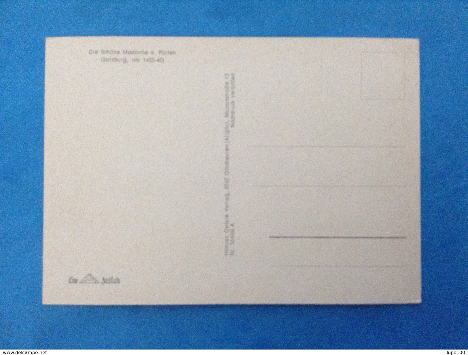 CARTOLINA FORMATO GRANDE NON VIAGGIATA - DIE SCHONE MADONNA V PURTEN SALZBURG - Altri & Non Classificati