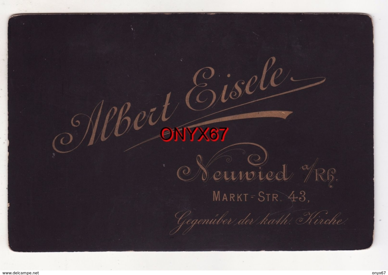 PHOTO CARTONNEE 16,5 X 10,5 Cms - NEUWIED Am Rhein (Allemagne-Deutschland) Foto Albert EISELE Studio Photo RARE - Oud (voor 1900)