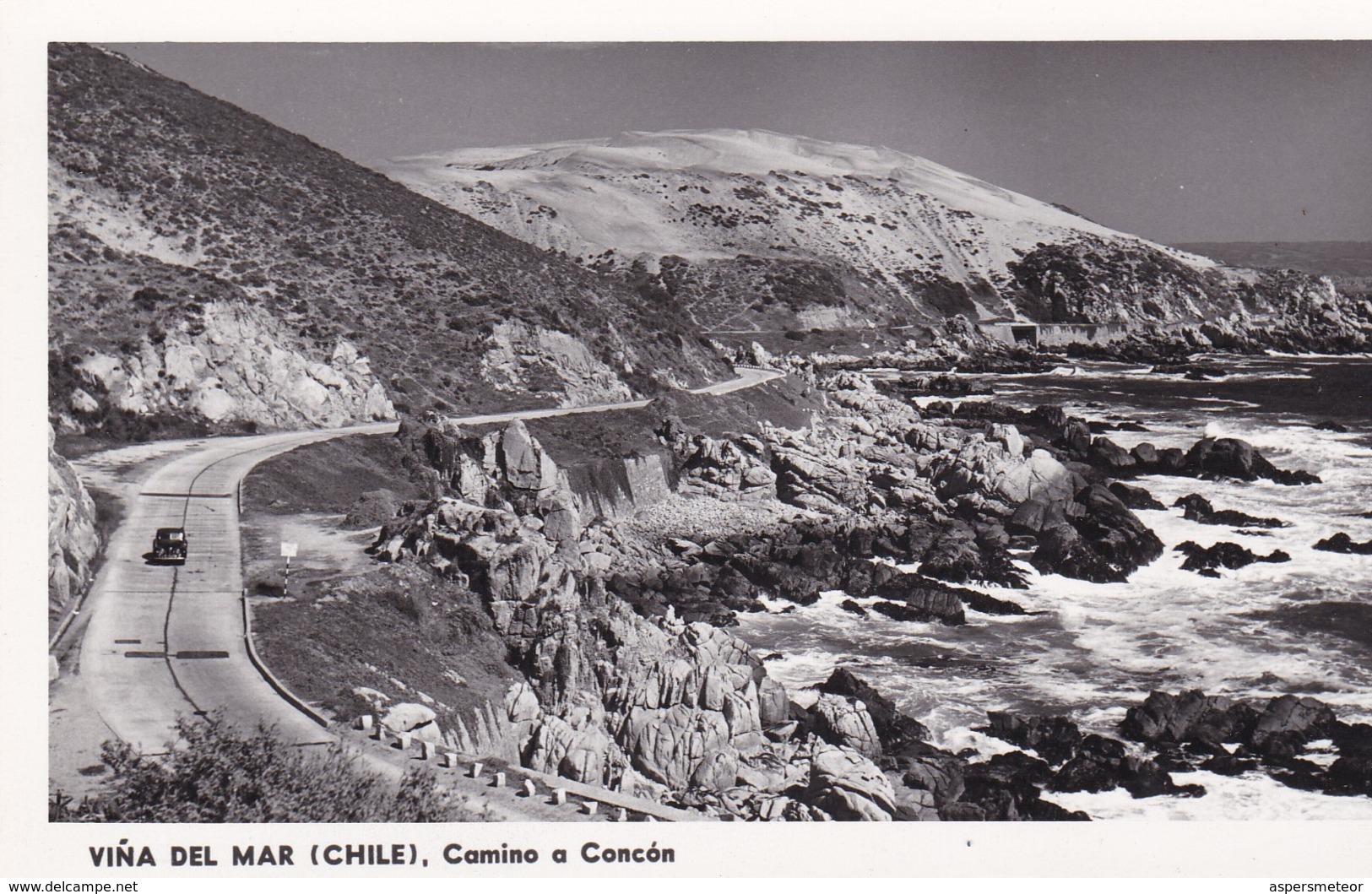 VIÑA DEL MAR, CAMINO A CONCON. PANORAMA. CHILE/CHILI - CIRCA 1960S. - BLEUP - Chili