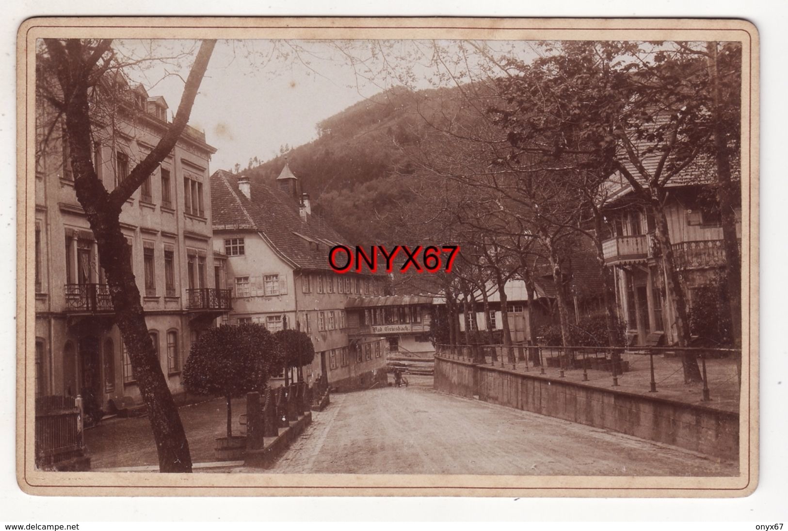 PHOTO CARTONNEE 16,5 X 10,5 Cms - BAD GRIESBACH (Allemagne-Deutschland)  Foto - PHOTO RARE - Old (before 1900)