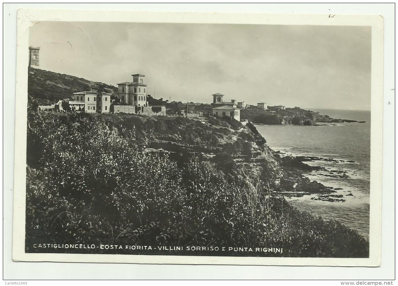 CASTIGLIONCELLO - COSTA FIORITA - VILLINI SORRISO E PUNTA RIGIHI  VIAGGIATA  FG - Livorno