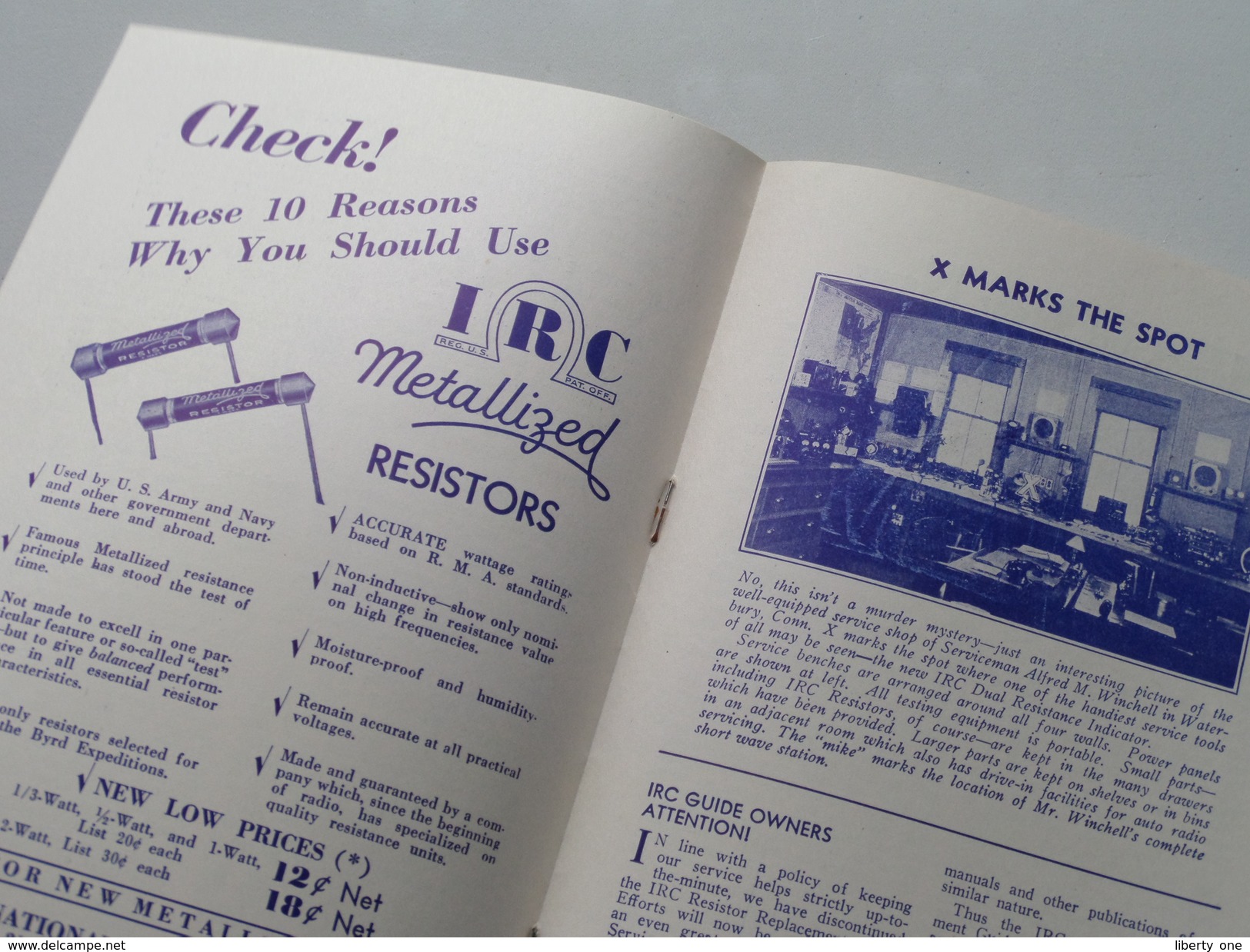 The IRC Servicer ( The International Resistance Company ) Monthly Bulletin / Helping Radio Serviceman 1935 N° IV - Literatuur & Schema's