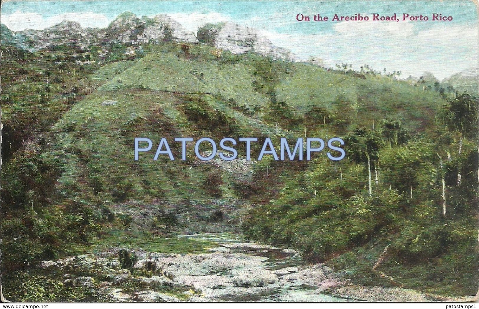 80761 PUERTO RICO ON THE ARECIBO ROAD POSTAL POSTCARD - Other & Unclassified