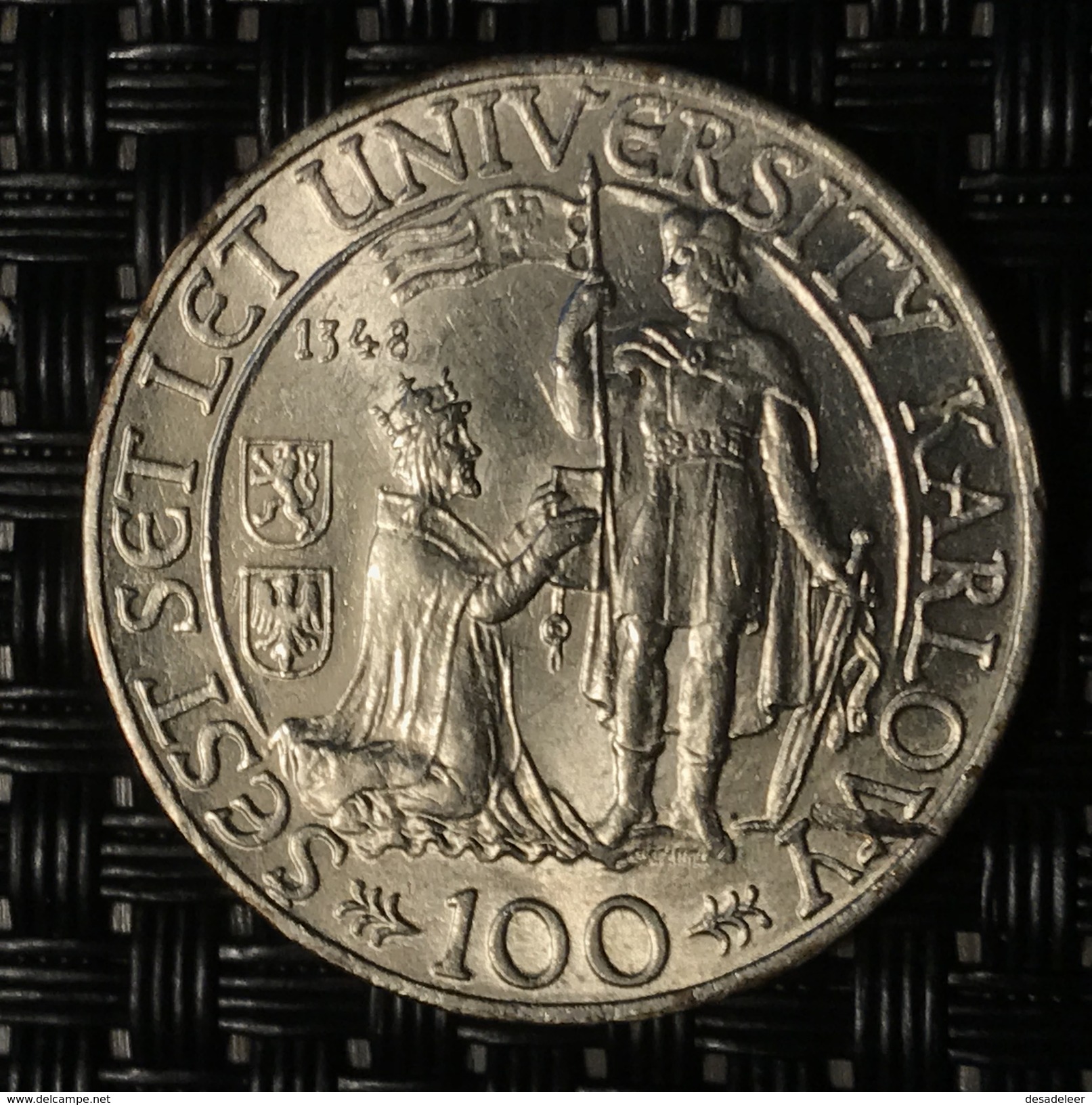 Tschechoslowakei - CZECHOSLOVAKIA 100 Korun Silber 1948 - Czechoslovakia