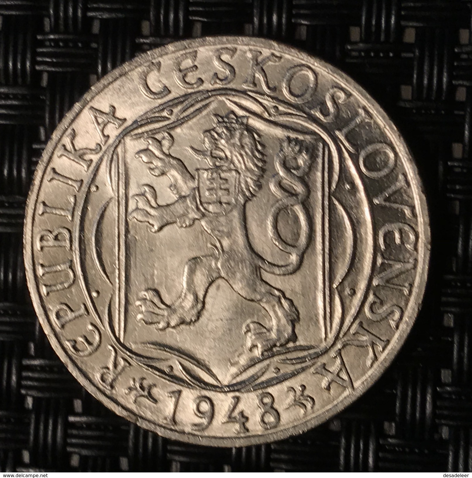 Tschechoslowakei - CZECHOSLOVAKIA 100 Korun Silber 1948 - Tsjechoslowakije