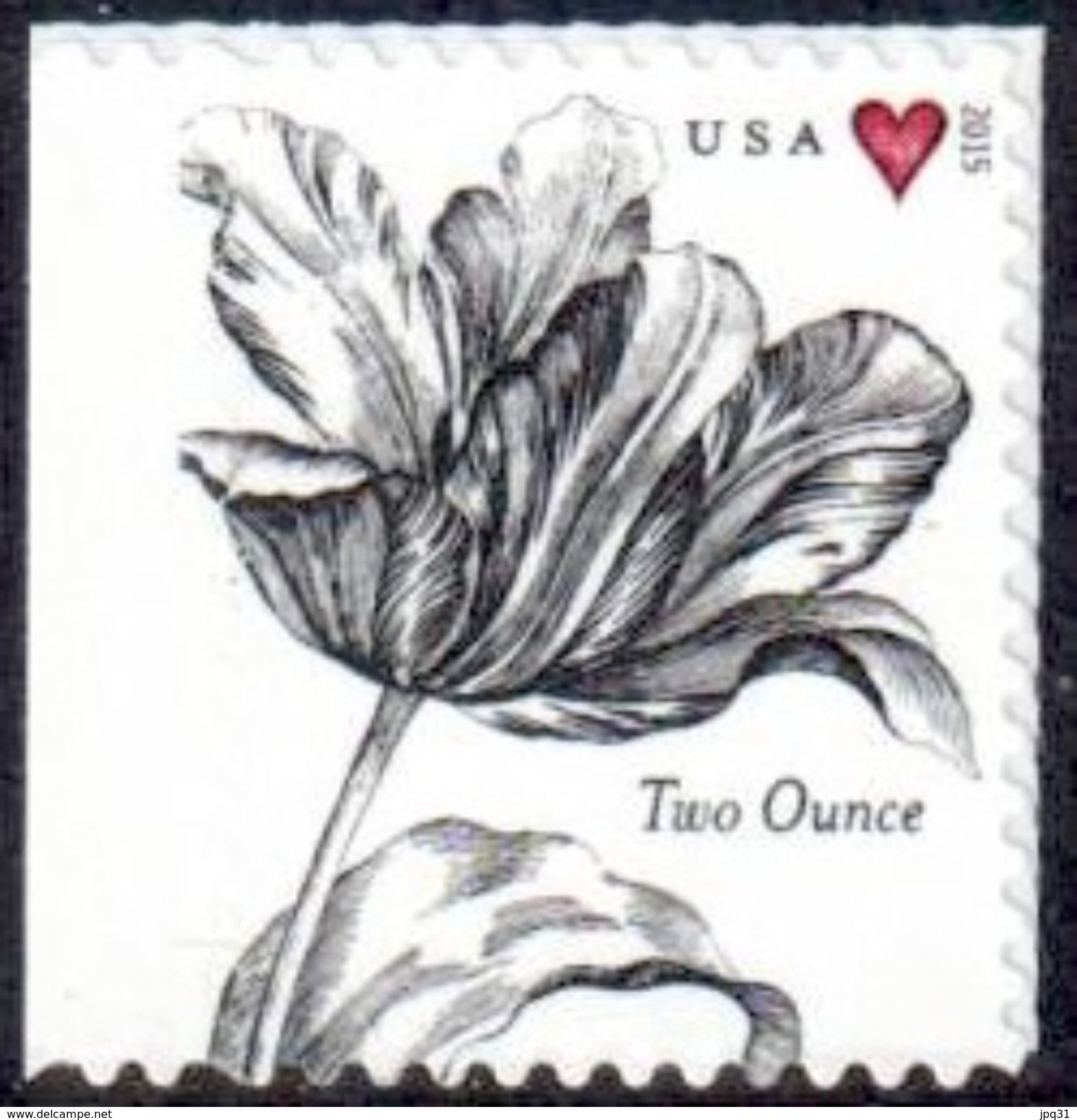 USA Timbre Adhésif Tulipe Ancienne 2 Ounce 2015 ** - Neufs
