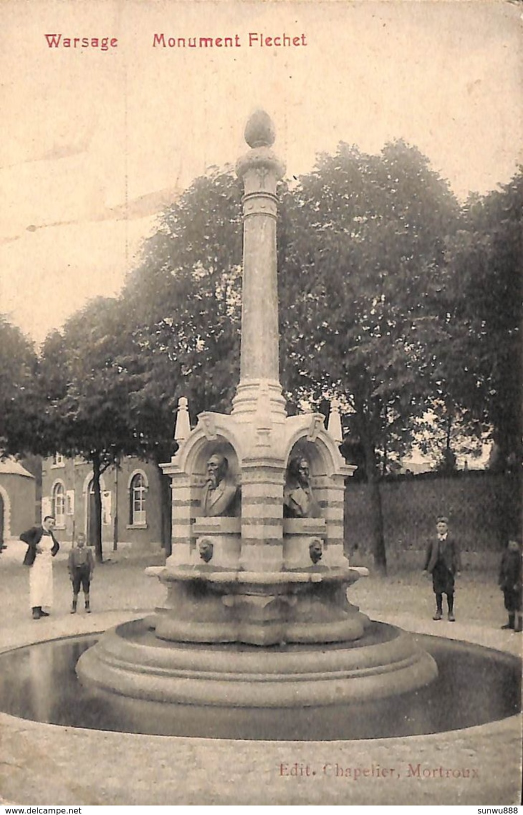 Warsage - Monument Flechet (animée, Edit. Chapelier, 1908) - Dalhem