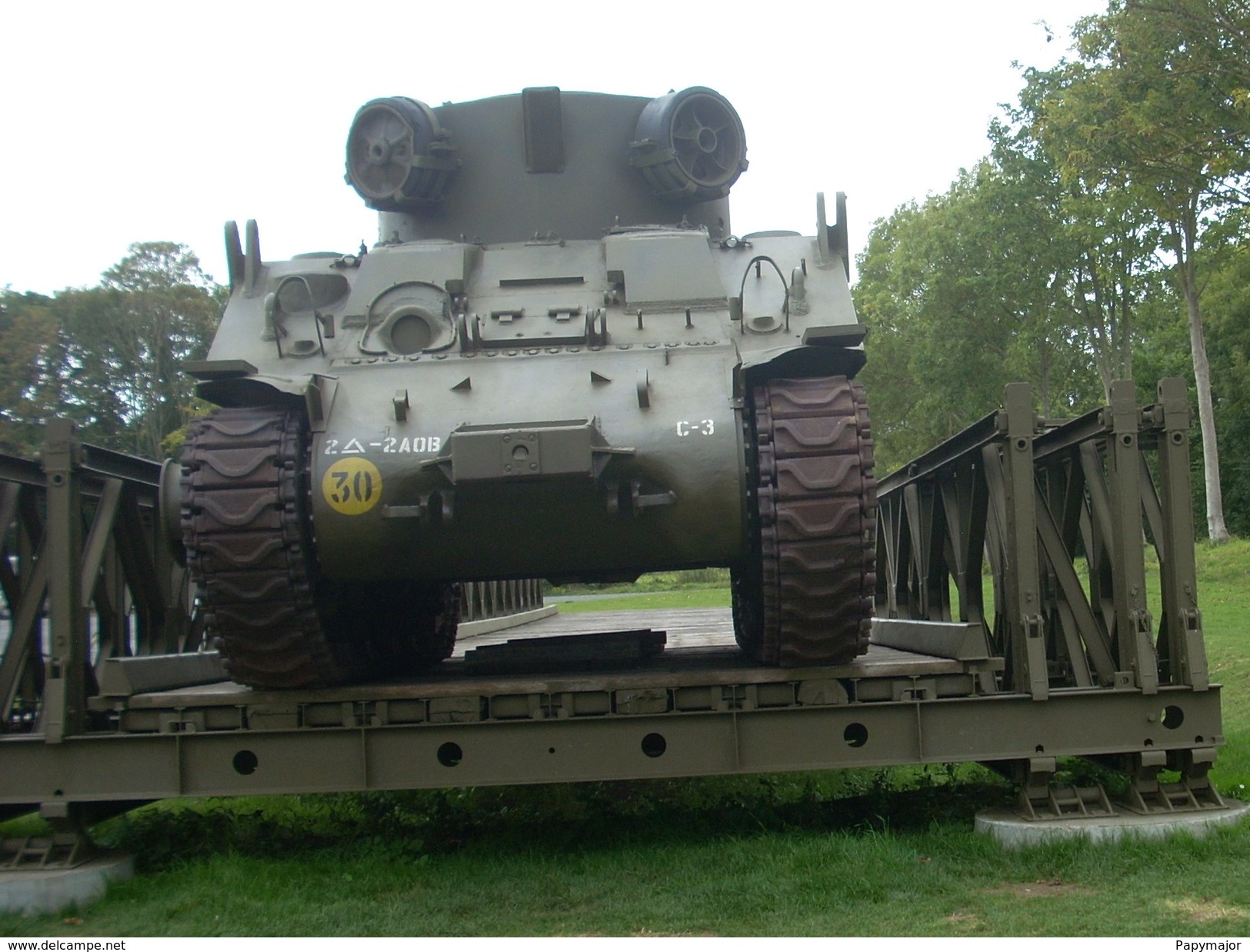 WW2 - Char M32B1 Sherman  TRV (Tank Recovery Vehicle) Sur Pont Bailey - Véhicules