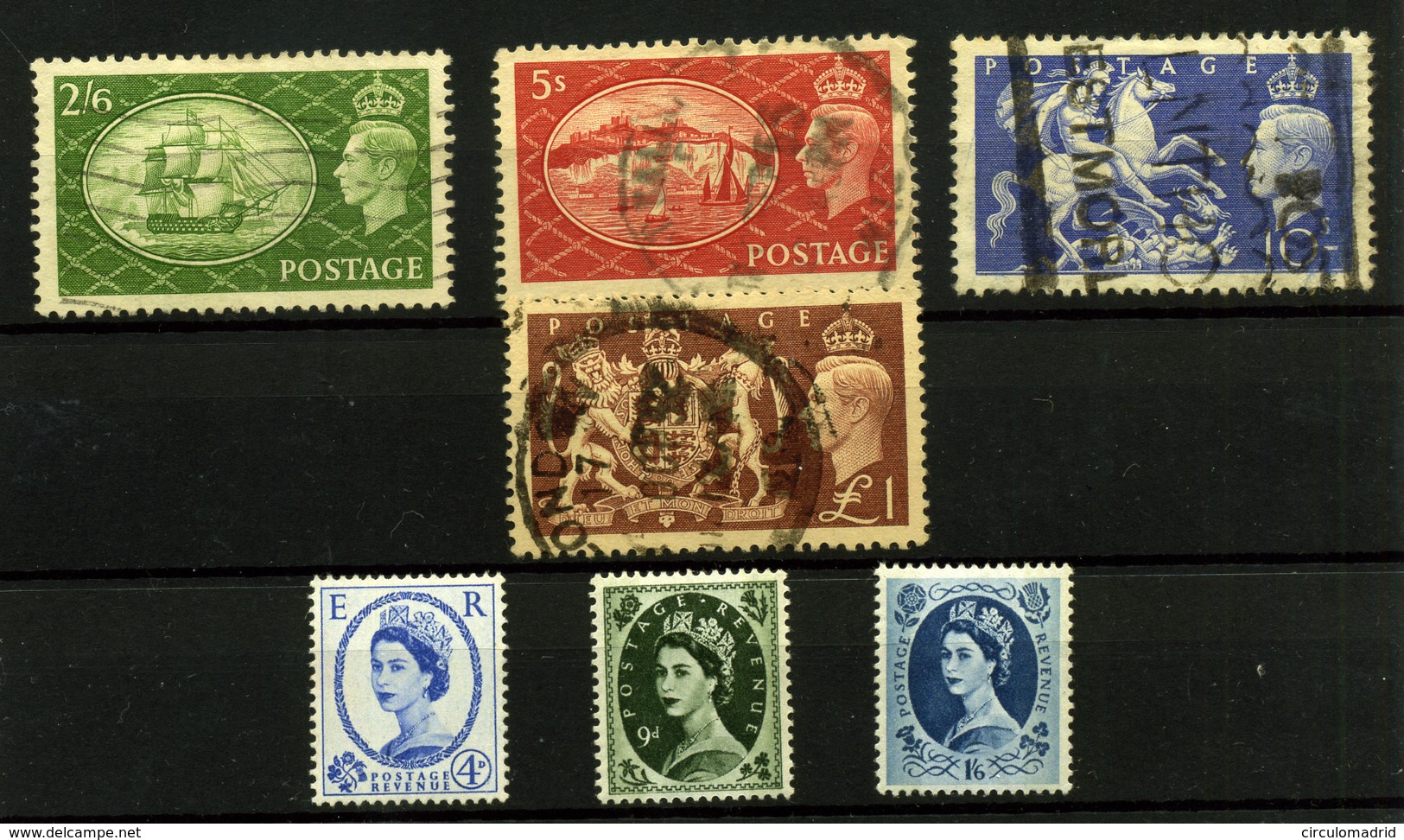 Gran Bretaña Nº 268, 273, 278, 256/59 - Unused Stamps