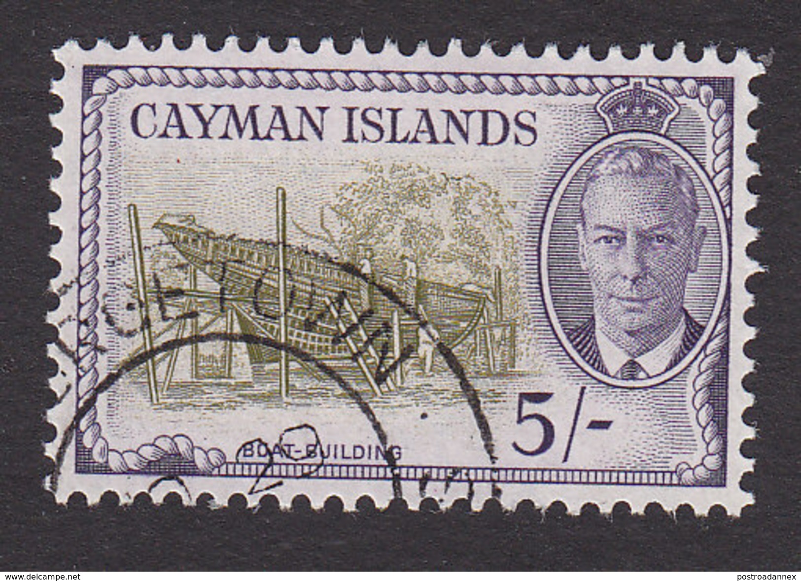 Cayman Islands, Scott #133, Used, George VI And Scene Of Cayman Islands, Issued 1950 - Cayman Islands