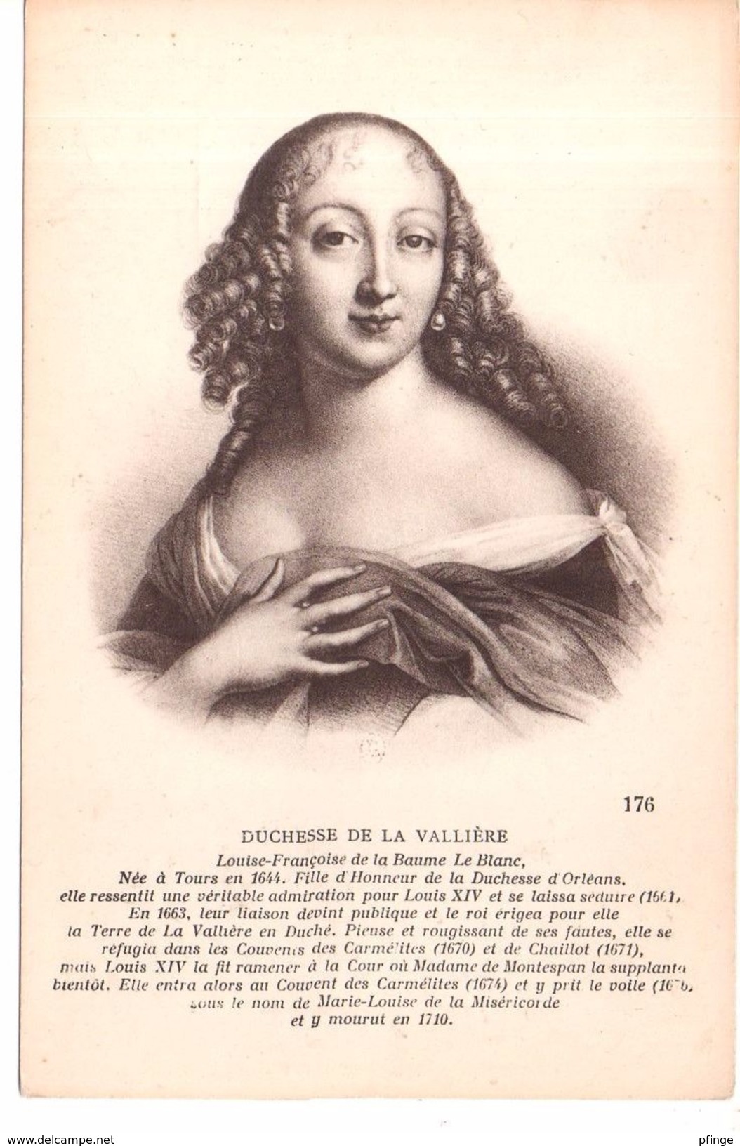 Duchesse De La Vallière - Famous Ladies