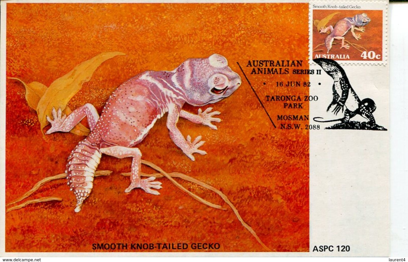 (925) Australia early maxicard - Native Animals (6 cards) 1982